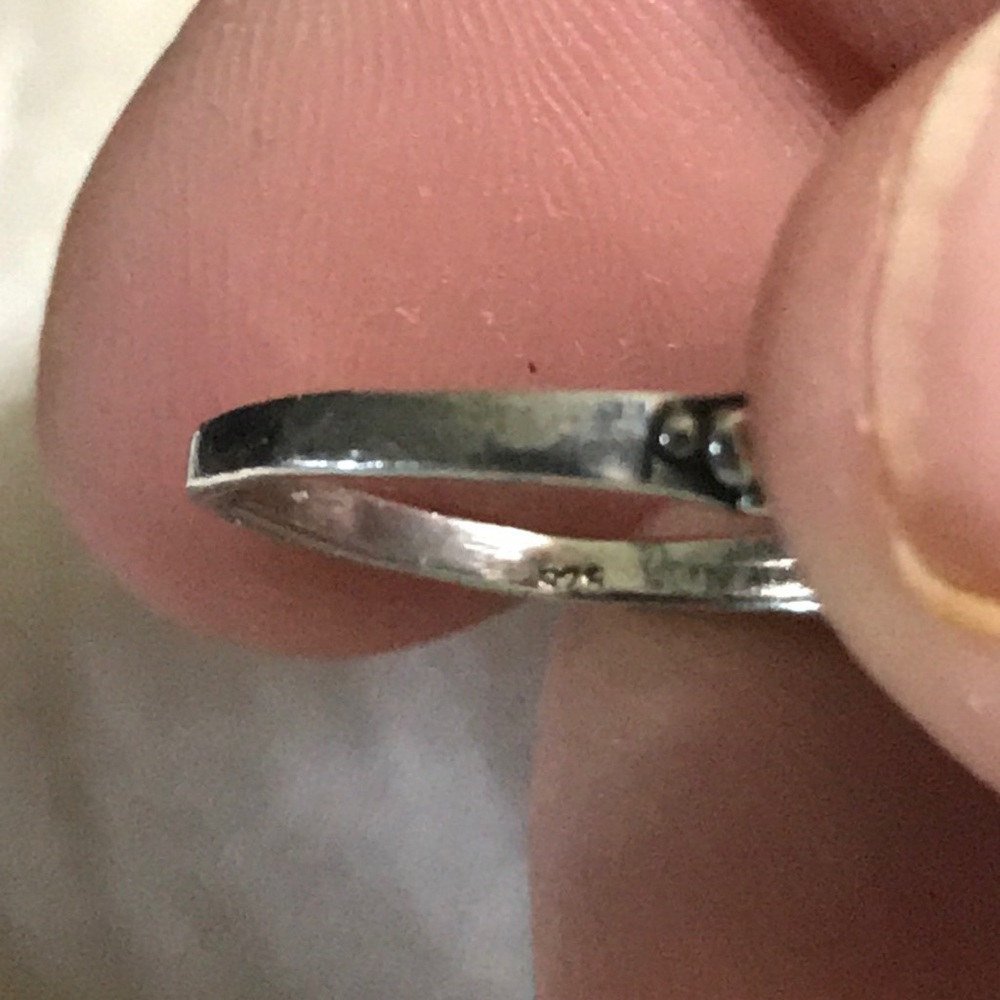 Very pretty Vintage .925 Moonstone Ring SZ 5.5ish - Picture 5 of 7